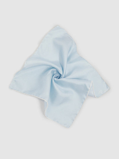 Polka Dot Silk Pocket Square Light Blue | Men