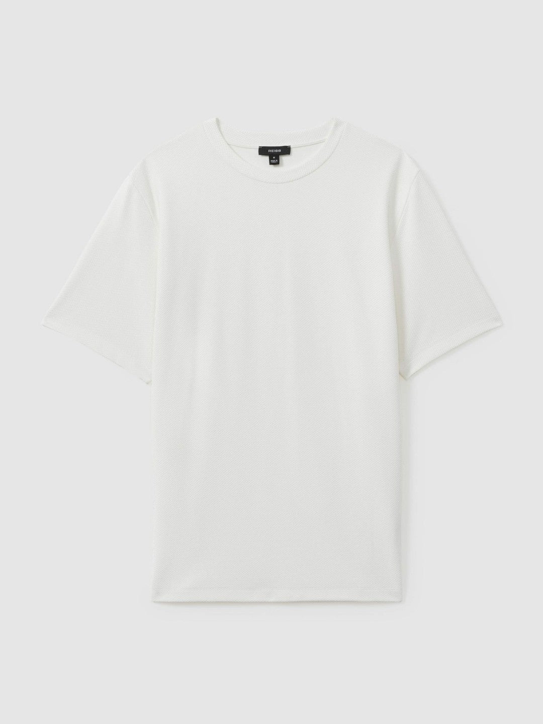Textured Crew-Neck T-Shirt Off White | Men