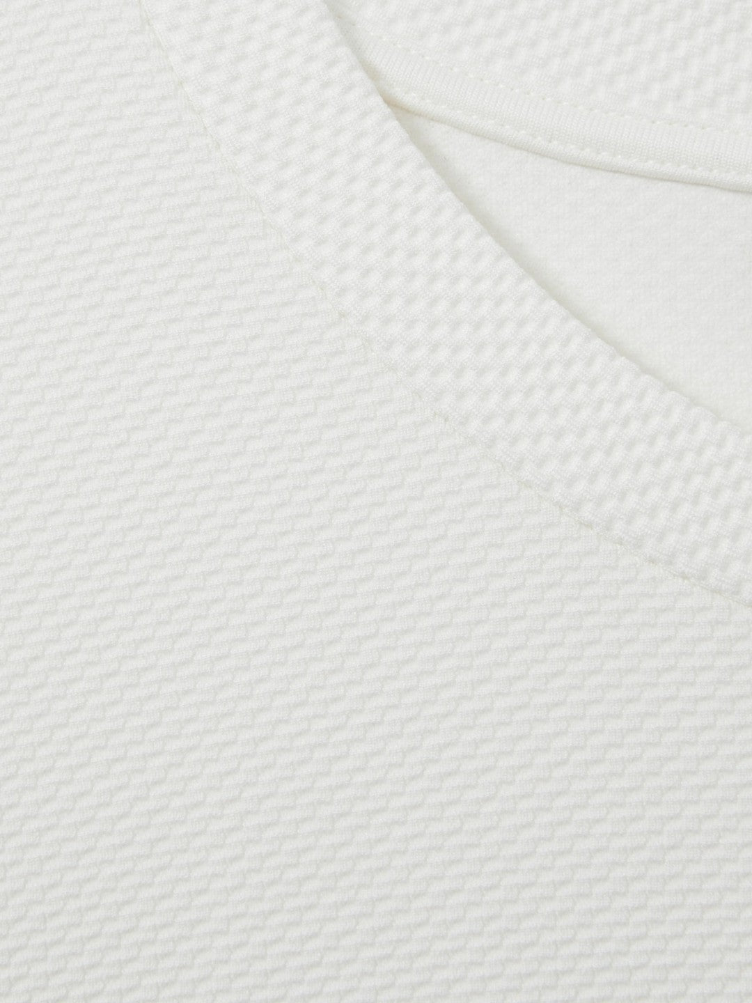 Textured Crew-Neck T-Shirt Off White | Men