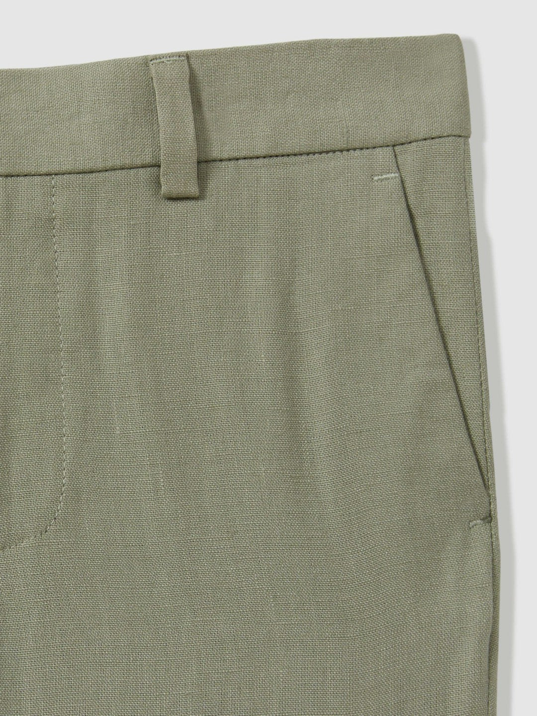 3-9 yrs Slim Fit Linen Adjustable Trousers Apple | Children & Baby