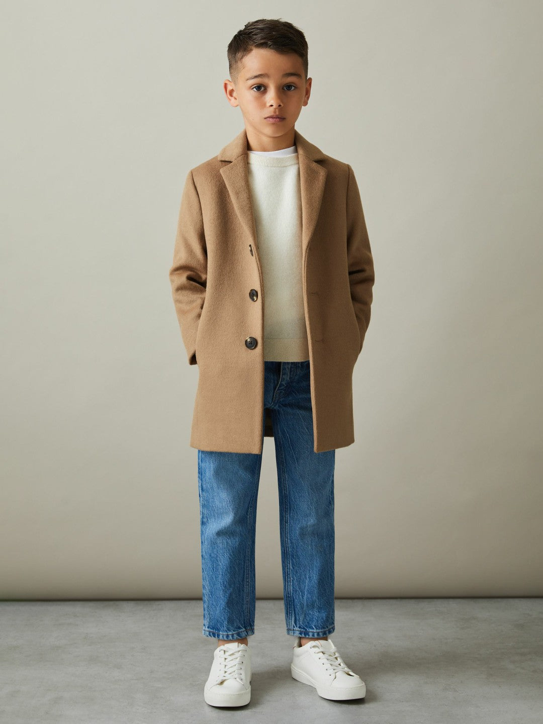 3-9 yrs Single Breasted Overcoat Camel | Children & Baby