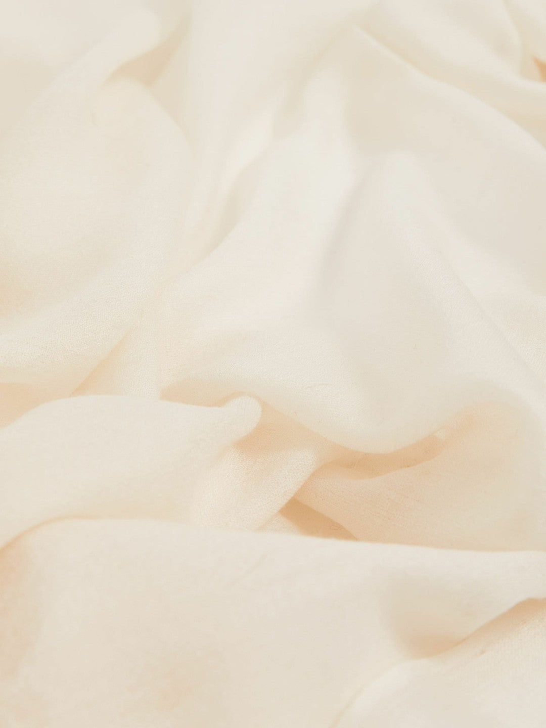 Wool-Cashmere Lightweight Scarf Off White | Women