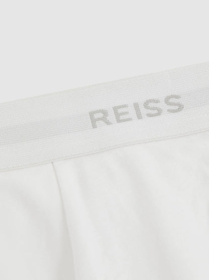 Three Pack Cotton Boxers White | Men