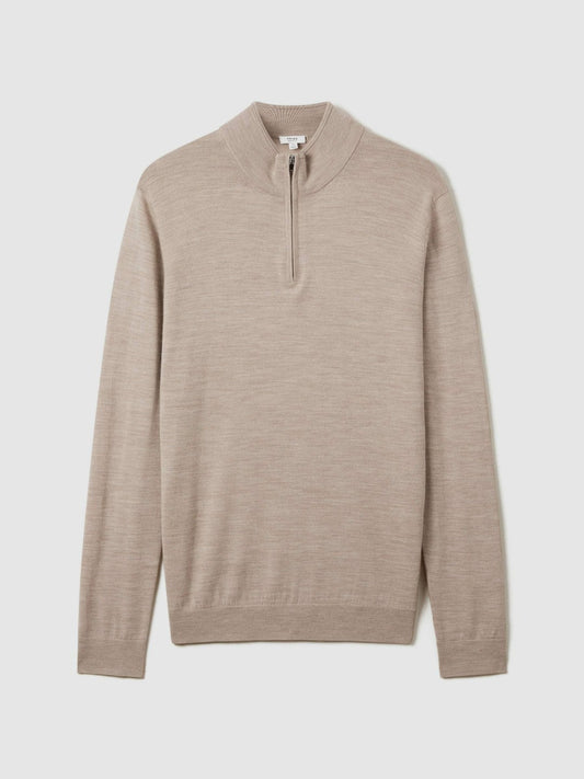 Merino Wool Half-Zip Jumper  | Men