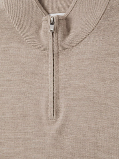 Merino Wool Half-Zip Jumper  | Men