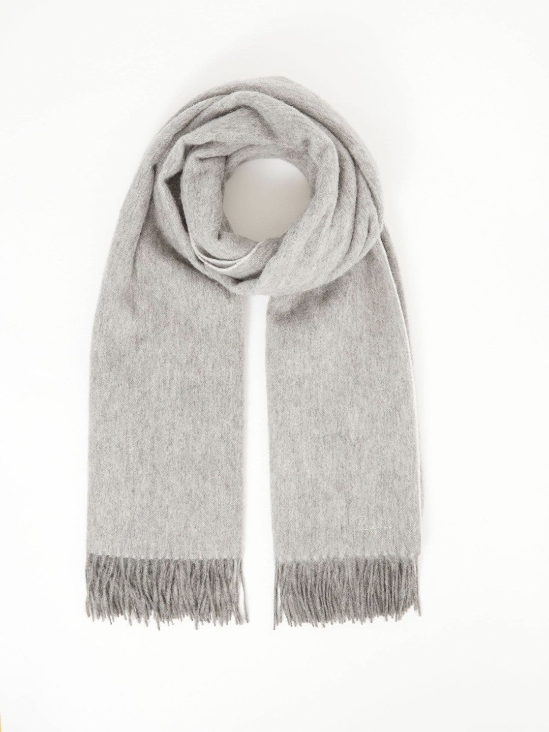 Wool-Cashmere Scarf Soft Grey | Women