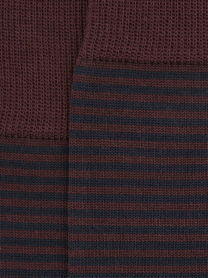 Striped Socks Bordeaux | Men