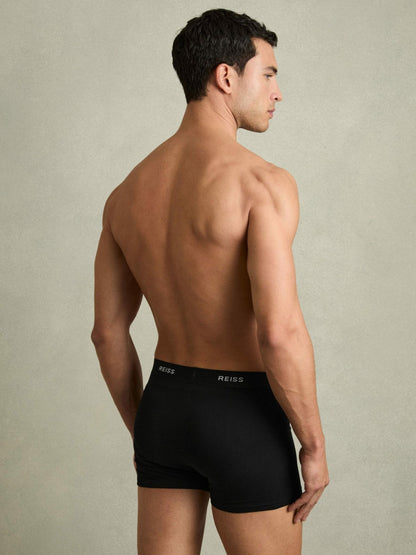 Three Pack Cotton Boxers Black | Men