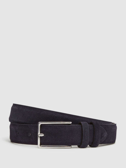 Suede Belt Navy | Men