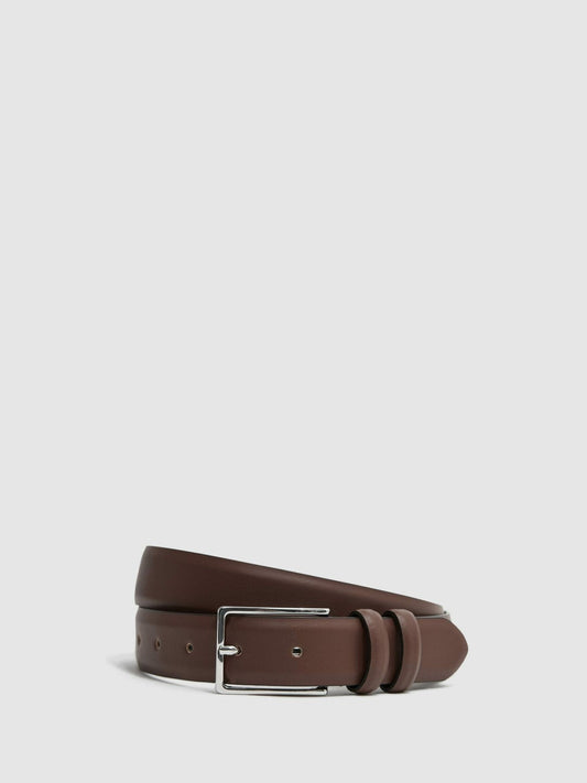 Smooth Leather Belt Tan | Men