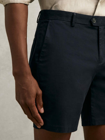 Short Length Casual Chino Shorts Navy | Men