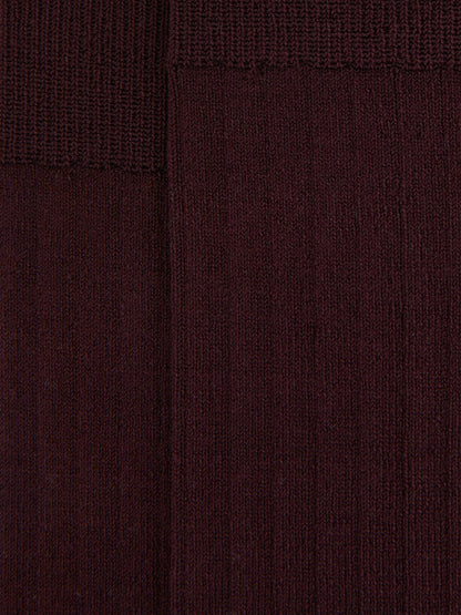 Ribbed Socks Bordeaux | Men