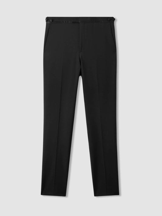 Modern Fit Tuxedo Trousers Black | Men
