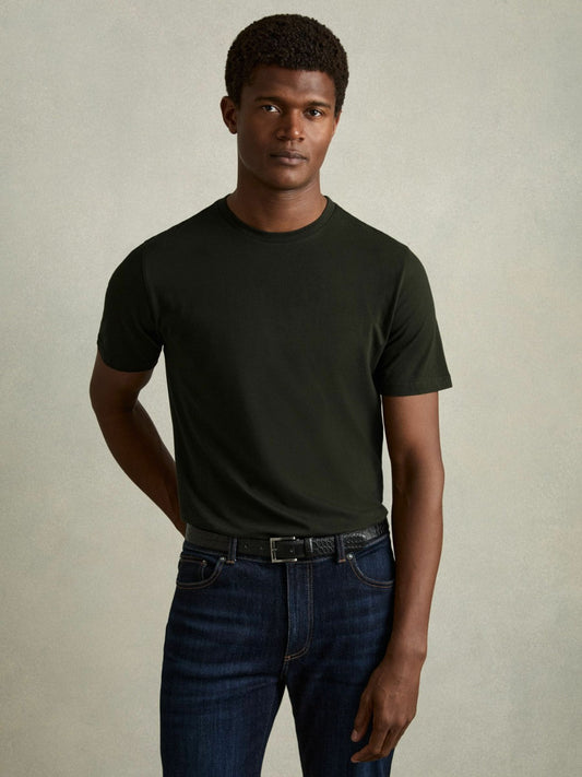 Cotton Crew Neck T-Shirt  | Men