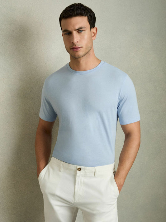 Cotton Crew Neck T-Shirt  | Men