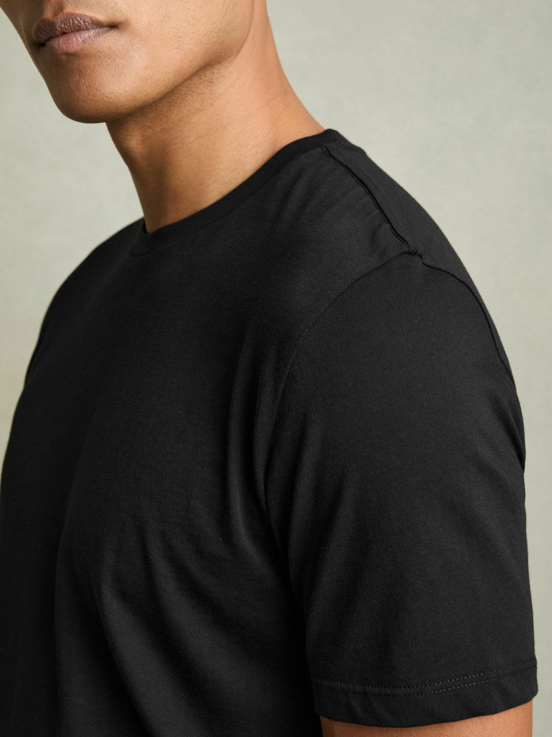 Cotton Crew Neck T-Shirt  | Men