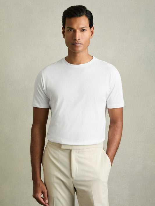 Cotton Crew Neck T-Shirt  | Men