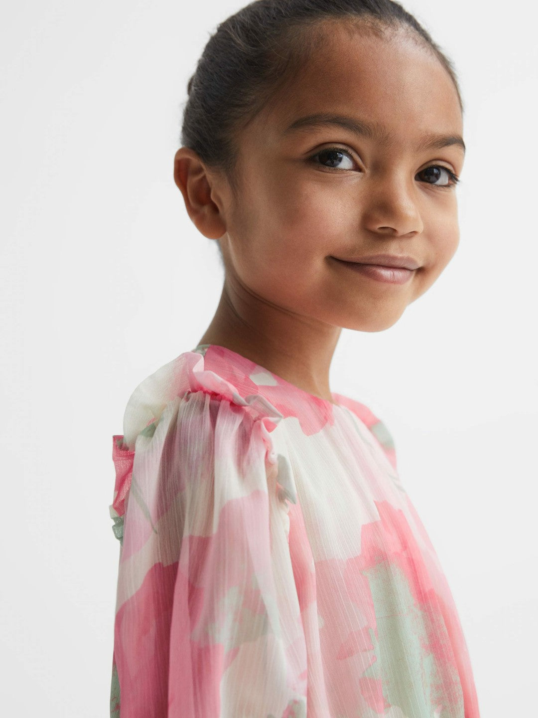 4-9 yrs Printed Tiered Dress Pink Print | Children & Baby