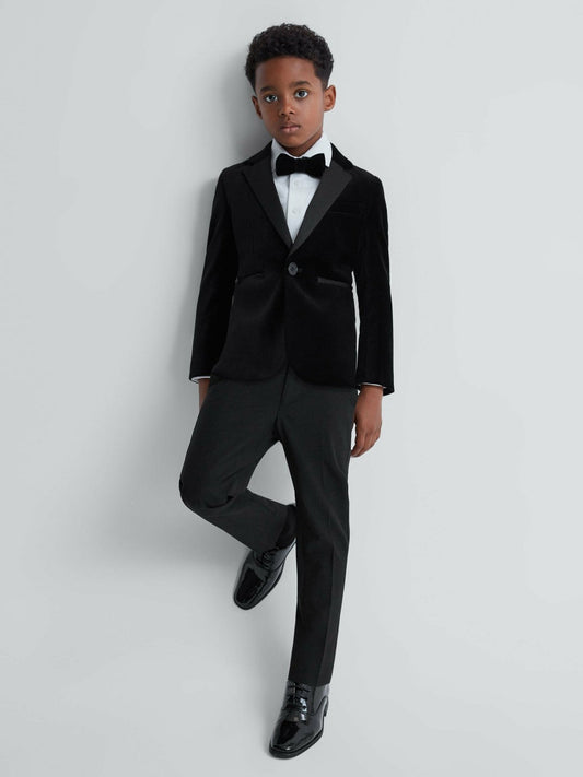 3-9 yrs Tuxedo Satin Stripe Trousers Black | Children & Baby