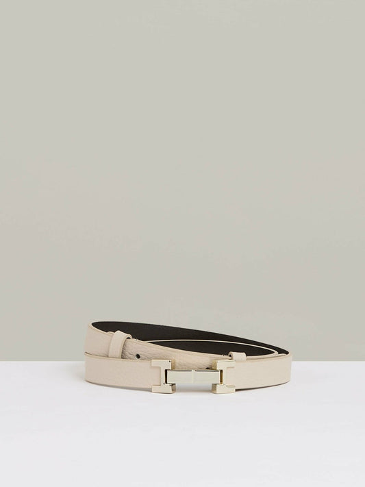 Leather Square Hinge Belt Stone | Women