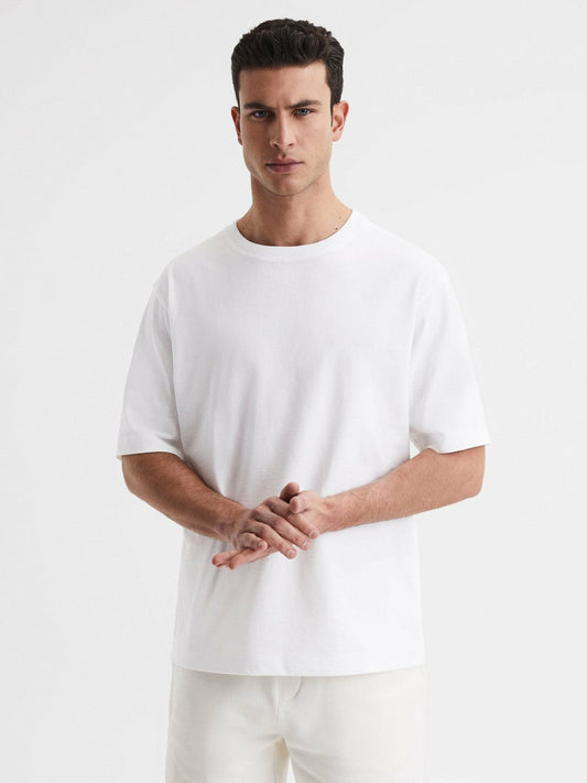 Oversized Garment Dye T-Shirt White | Men
