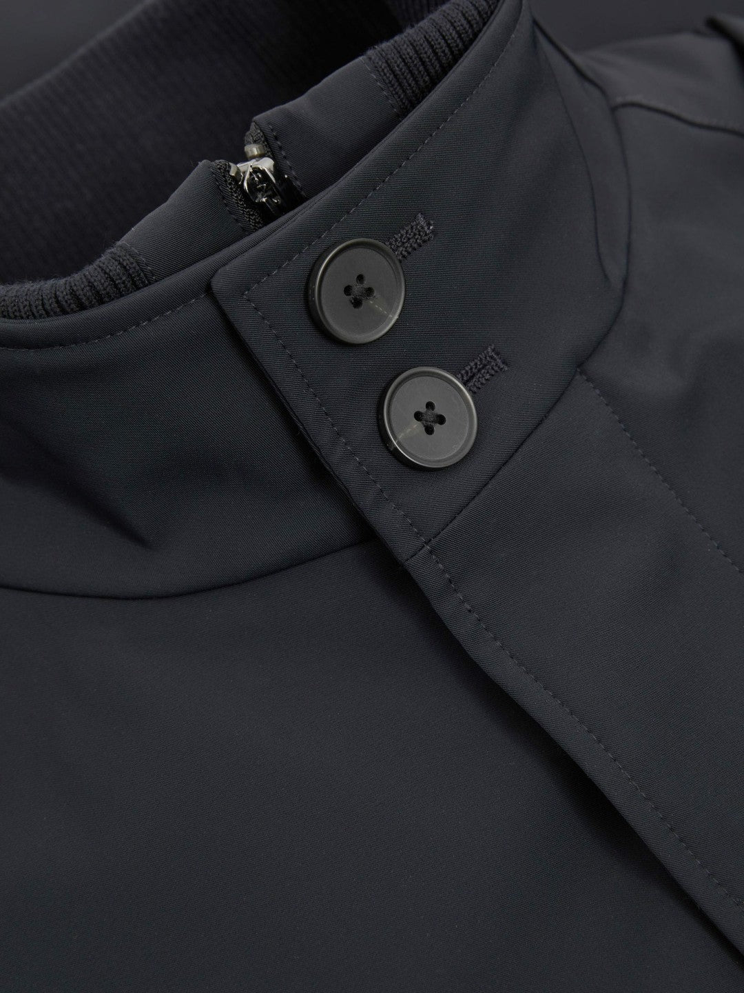 Hybrid Removable Funnel Neck Overcoat Navy | Men