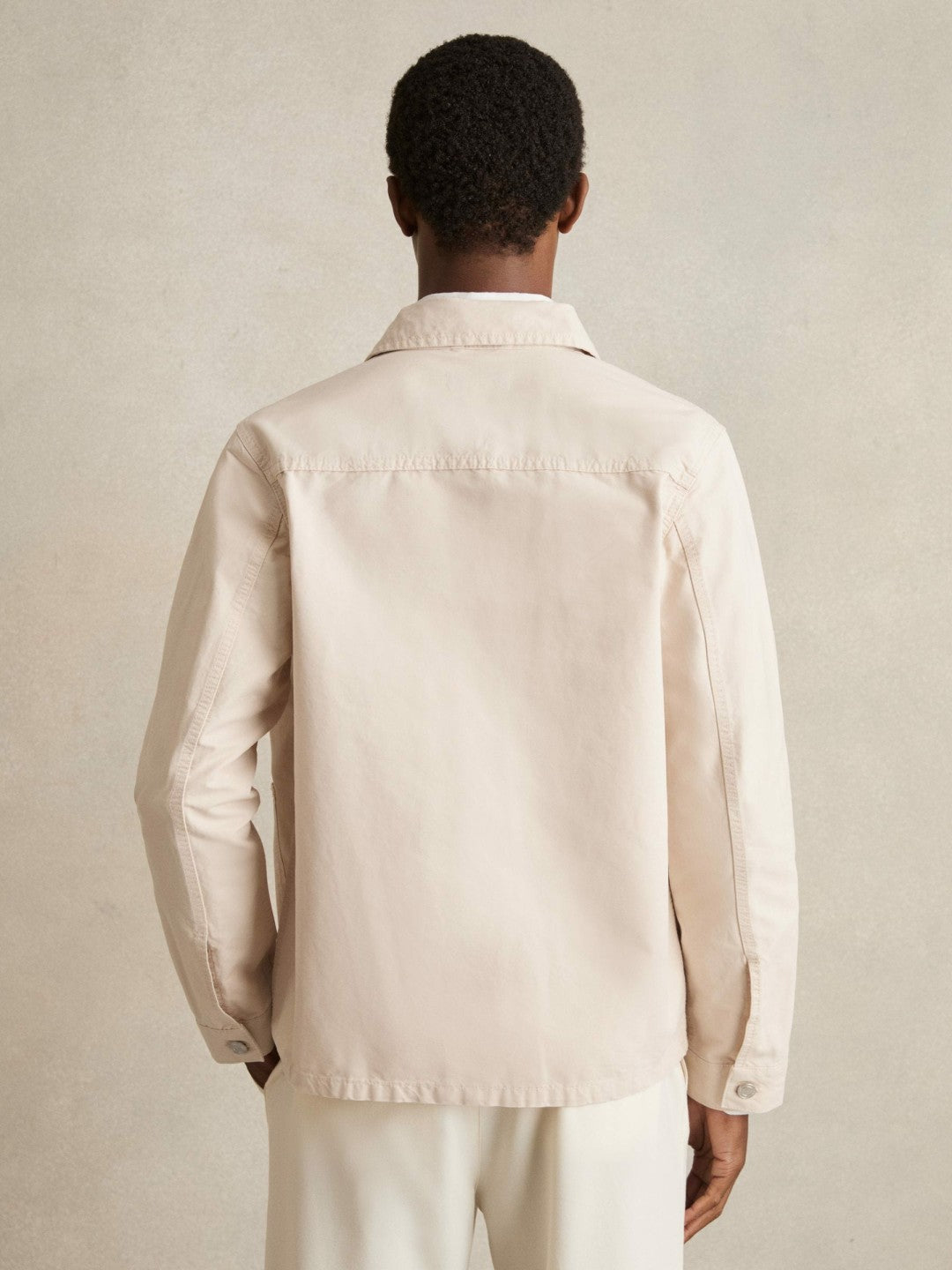 Cotton Worker Jacket Stone | Men