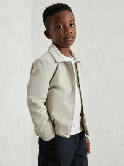 Zip-Through Harrington Jacket Stone | Children & Baby