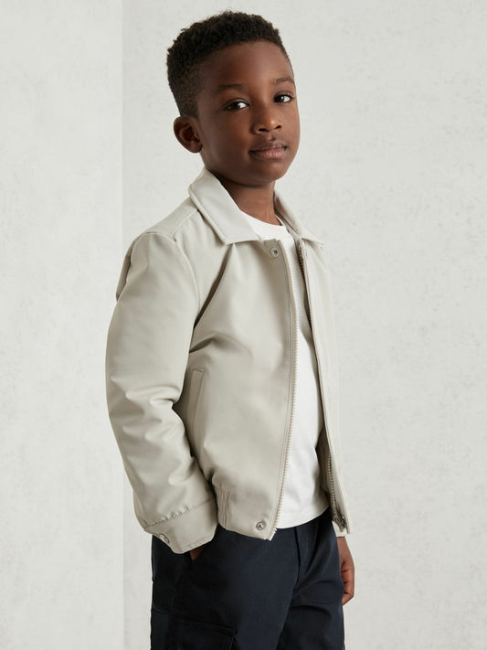 Zip-Through Harrington Jacket Stone | Children & Baby