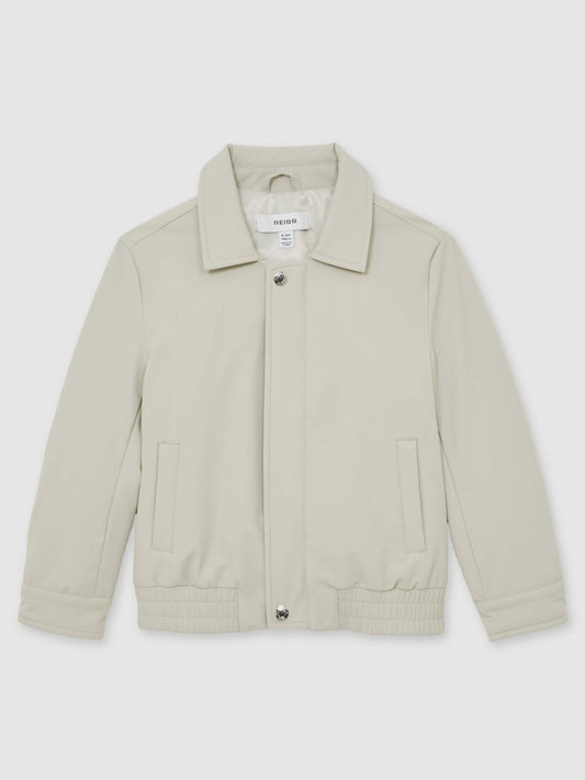 Zip-Through Harrington Jacket Stone | Children & Baby