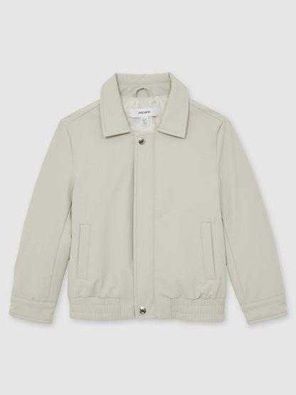 13-14 yrs Zip Through Harrington Jacket Natural | Children & Baby