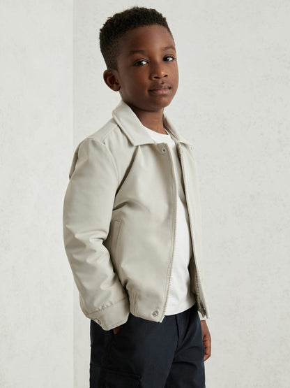 13-14 yrs Zip Through Harrington Jacket Natural | Children & Baby