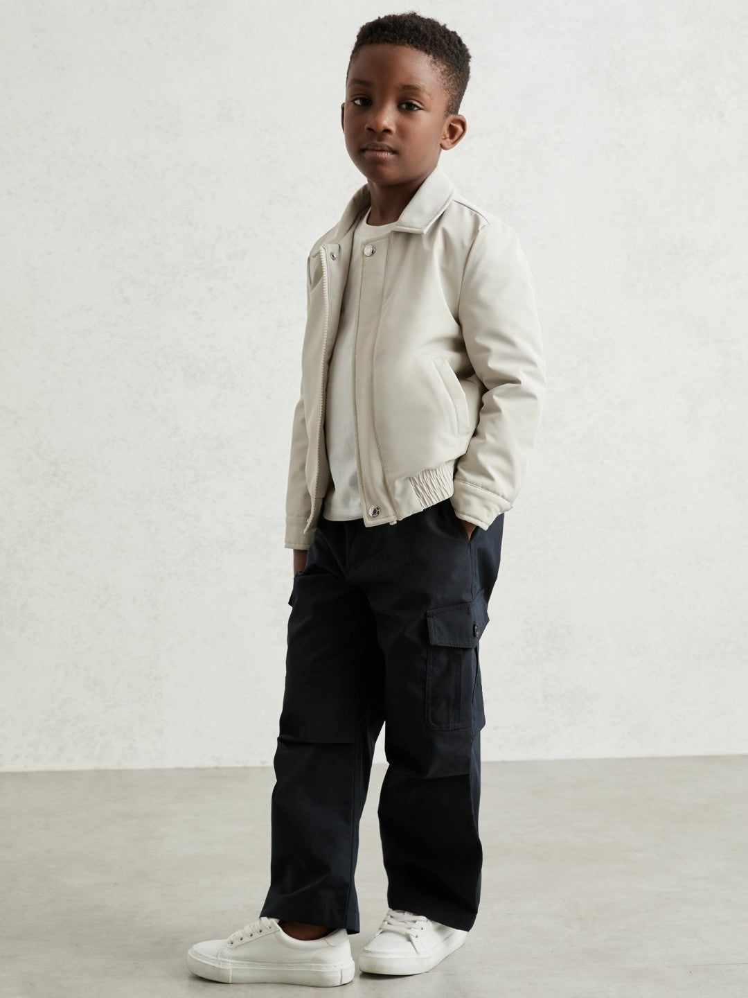 13-14 yrs Zip Through Harrington Jacket Natural | Children & Baby