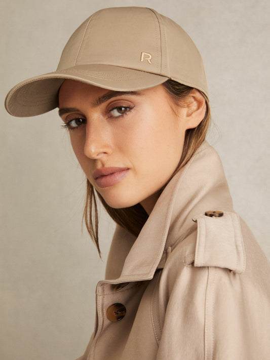 Logo-Embroidered Baseball Cap Taupe | Women