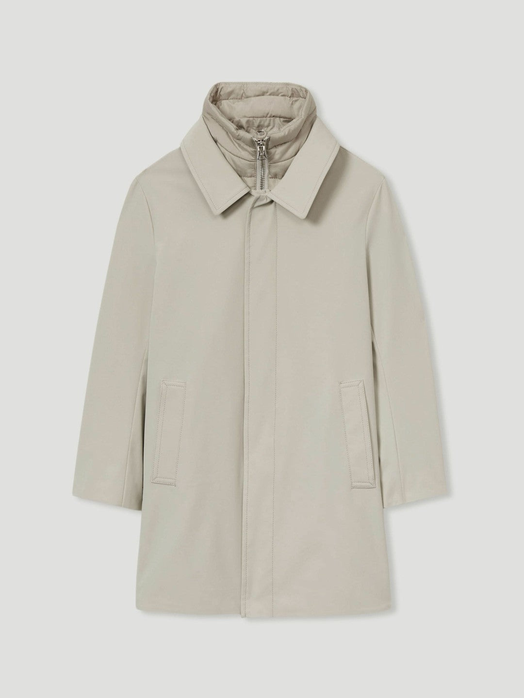 13-14 yrs Gabardine Coat with Removable Gilet Stone | Children & Baby
