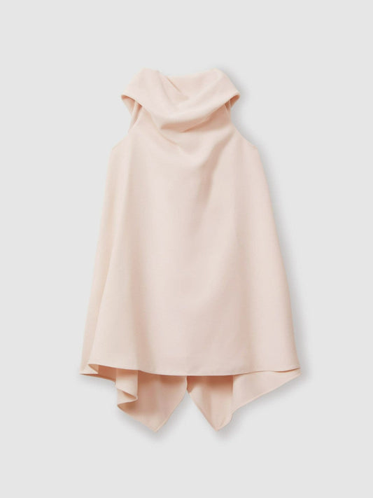 3-9 yrs High-Neck Drape Back Dress Pink | Children & Baby