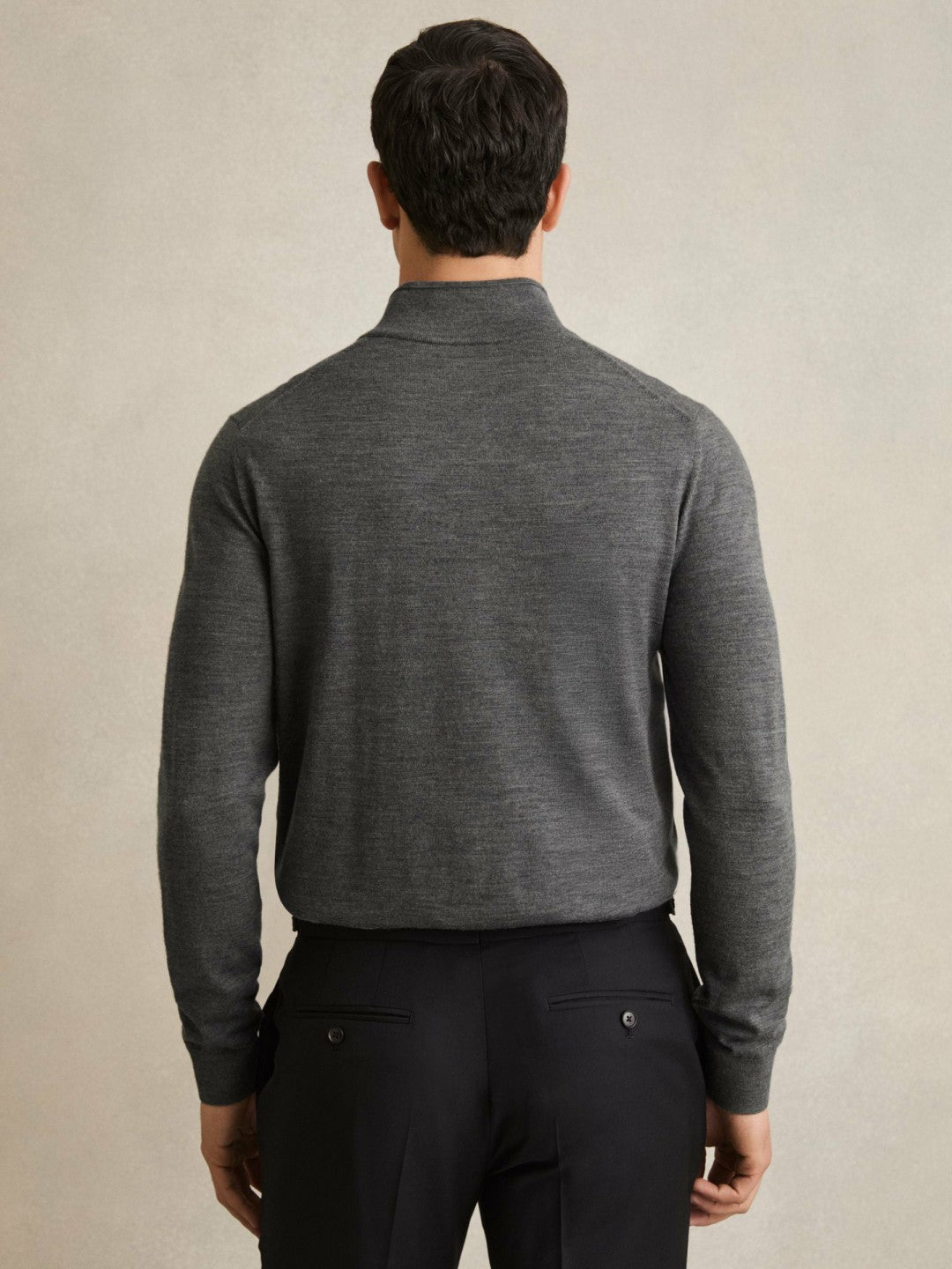 Merino Wool Half-Zip Jumper  | Men