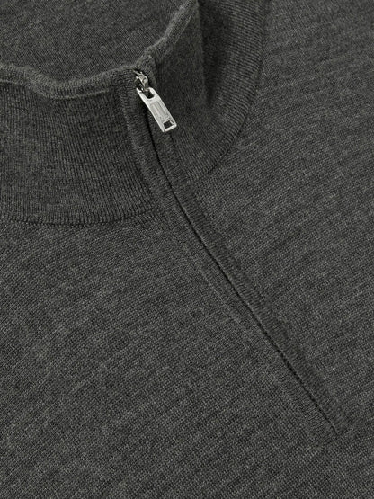 Merino Wool Half-Zip Jumper  | Men