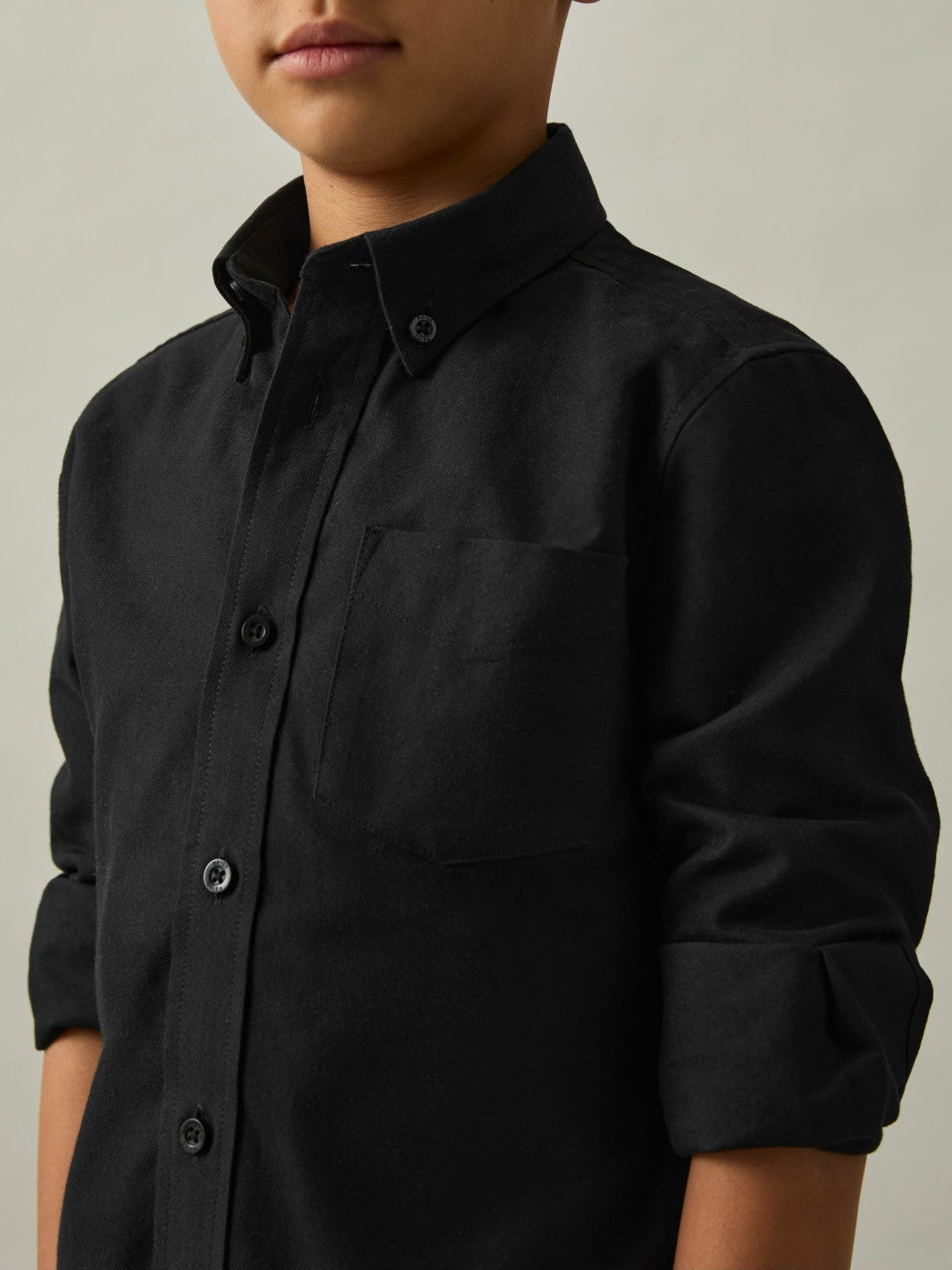 3-9 yrs Button Down Oxford Shirt Black | Children & Baby