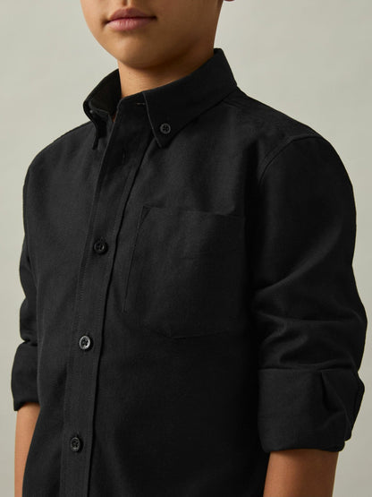 3-9 yrs Button Down Oxford Shirt Black | Children & Baby