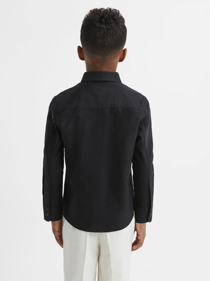 3-9 yrs Button Down Oxford Shirt Black | Children & Baby
