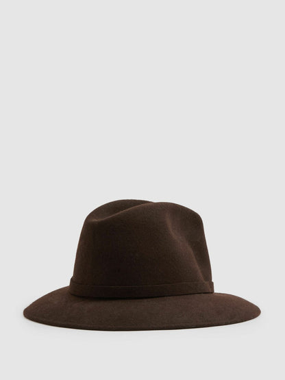 Wool Fedora Chocolate | Women