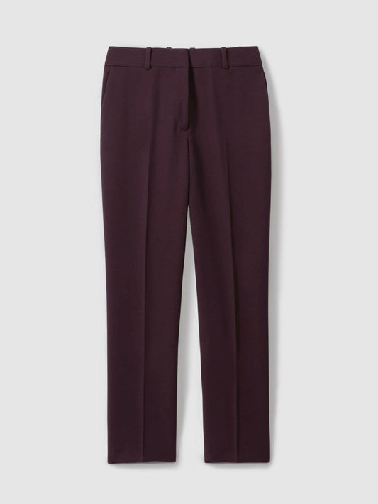 Petite Slim Fit Suit Trousers Berry | Women