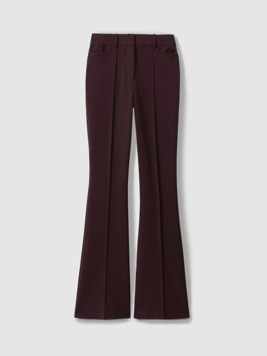 Petite Flared Suit Trousers Berry | Women