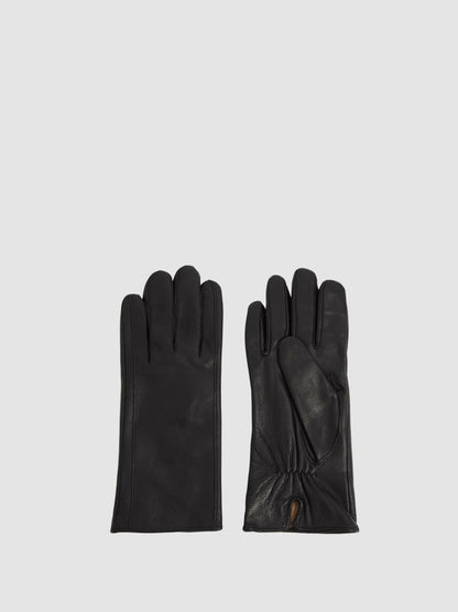 Leather Gloves Black | Women