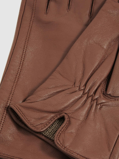 Leather Gloves Tan | Women