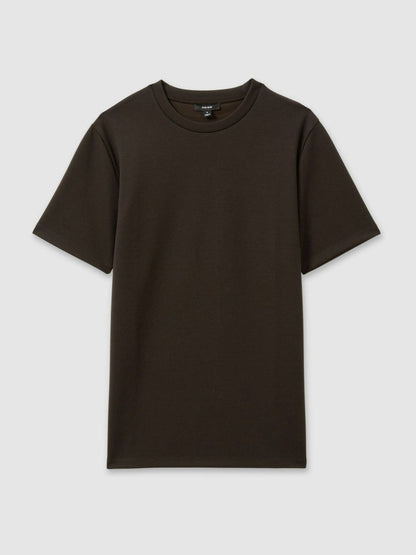 Interlock Jersey Crew Neck T-Shirt Chocolate Brown | Men