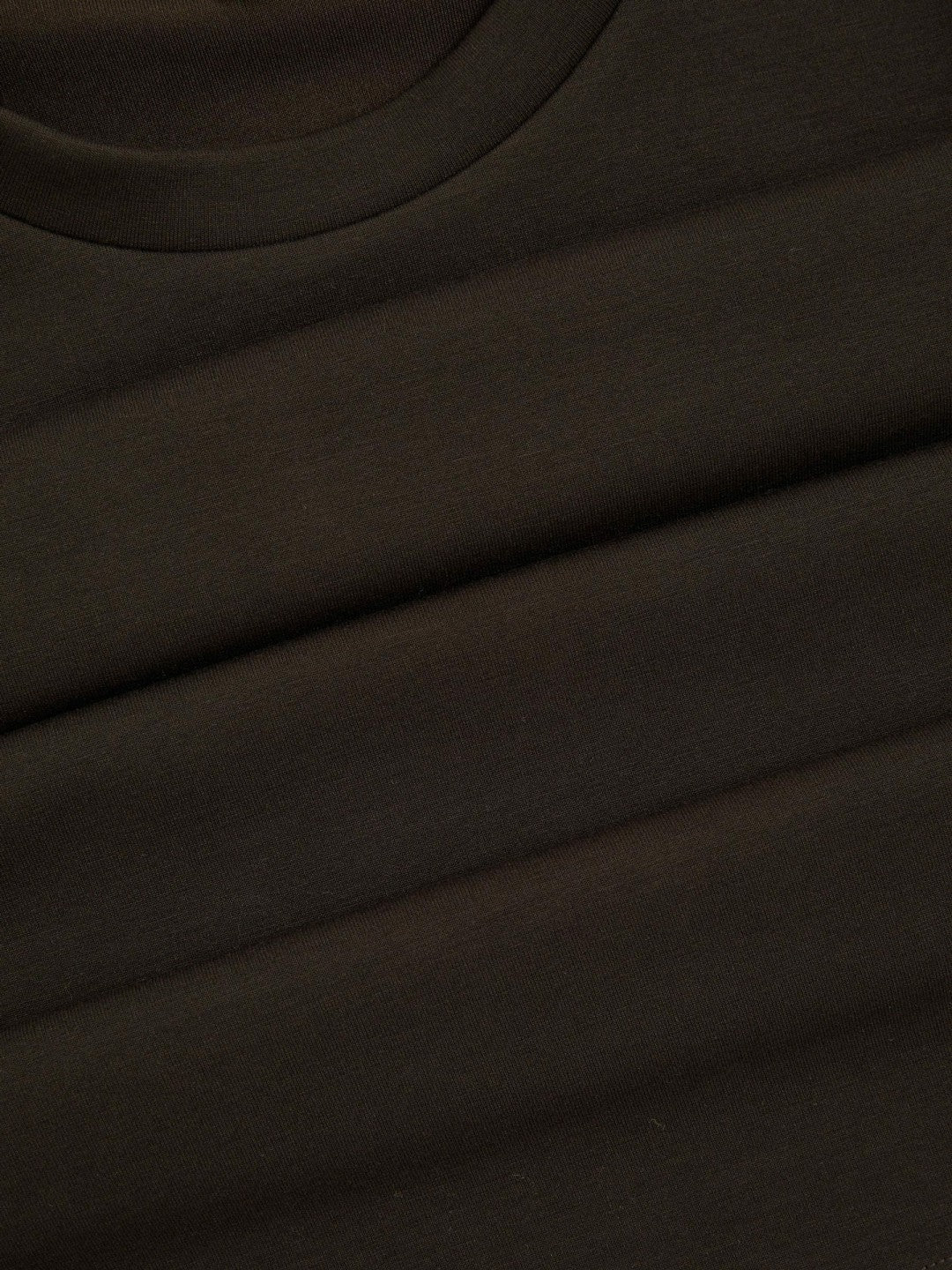 Interlock Jersey Crew Neck T-Shirt Chocolate Brown | Men