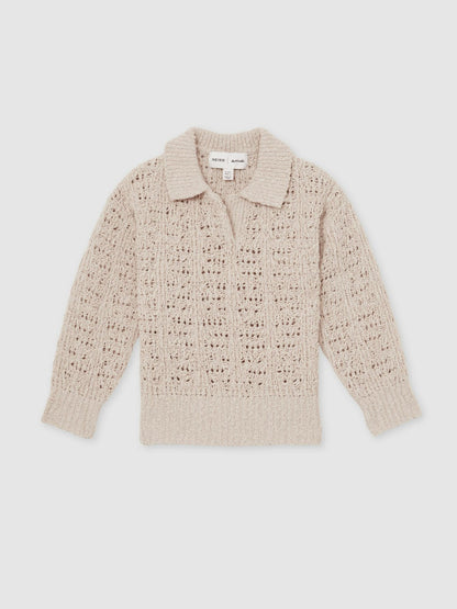 9-13 yrs  | 100 Ciels Bouclé Jumper Neutral | Children & Baby