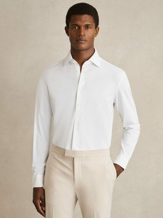 Long-Sleeve Travel Shirt White | Men